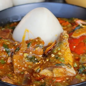 Banku with Okro Soup